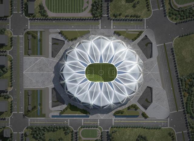 澳门新葡澳京恒大新球场设计方案告诉你：足球场也可以“长”得不一样(图2)